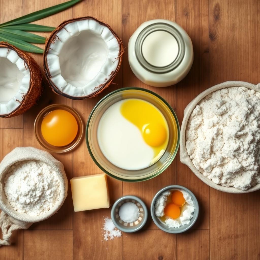 Coconut Custard Pie Ingredients