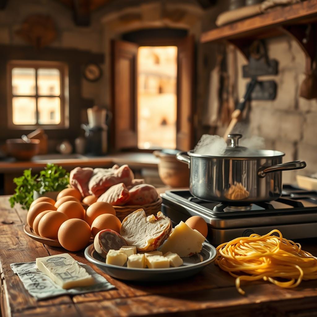 Origins of Carbonara in Rome