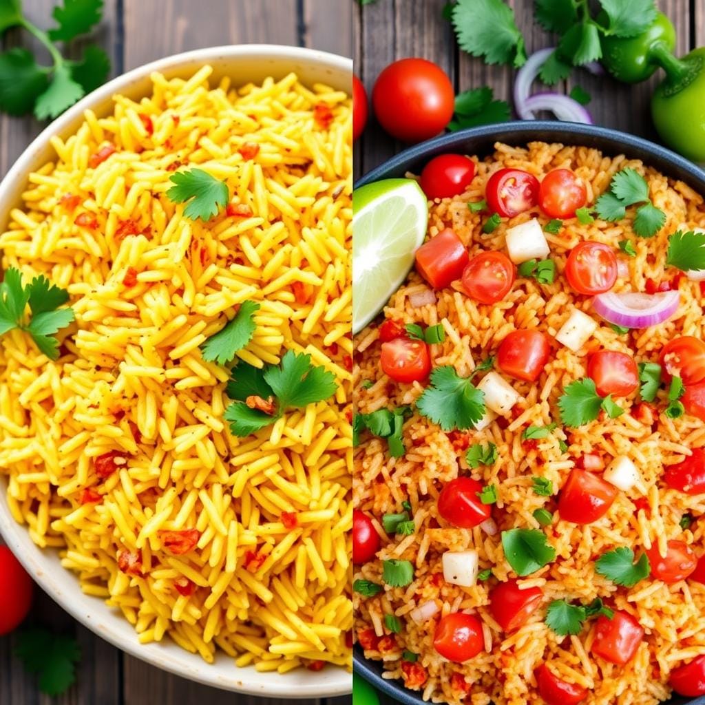 Spanish and Mexican Rice Comparison