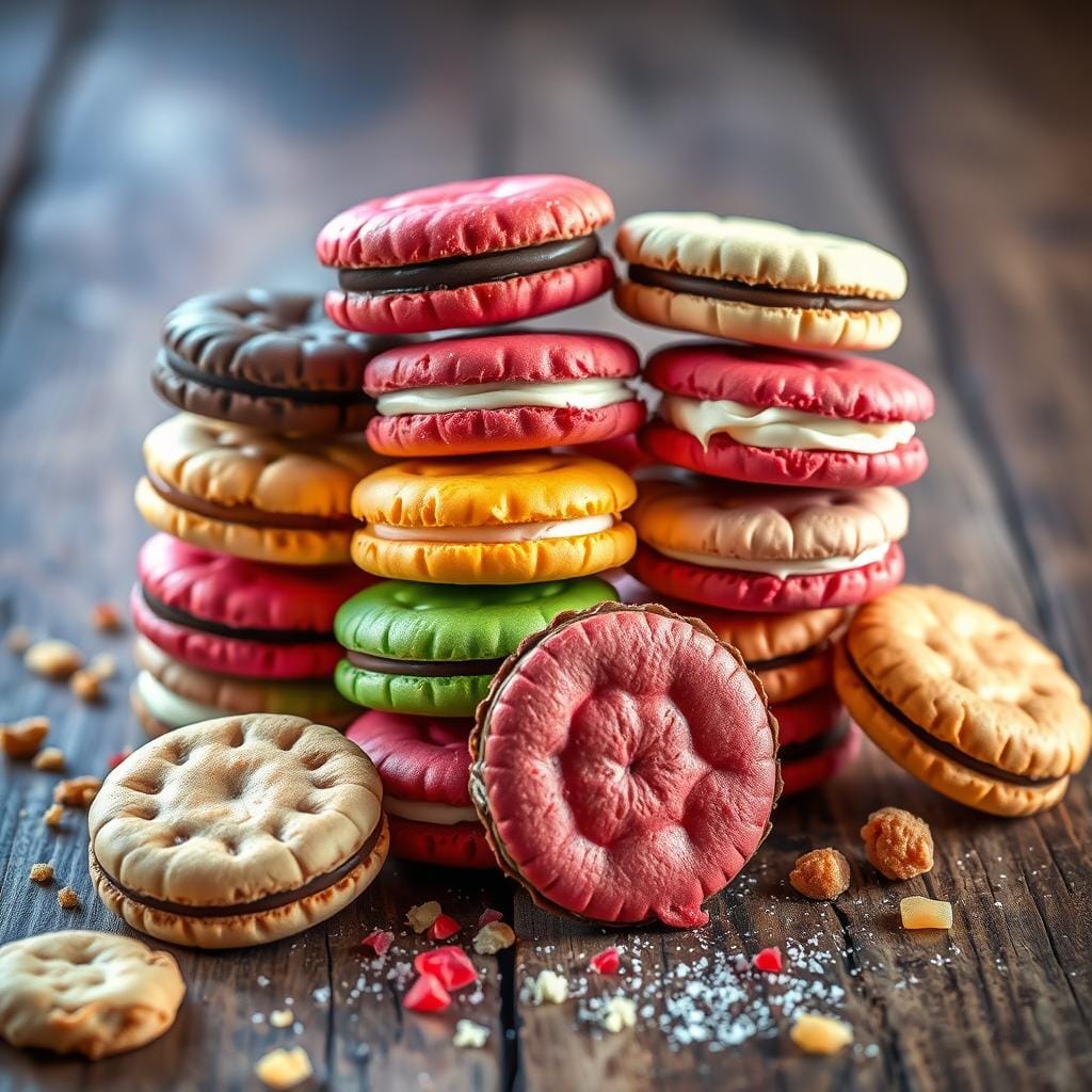 Variety of Wafer Cookies
