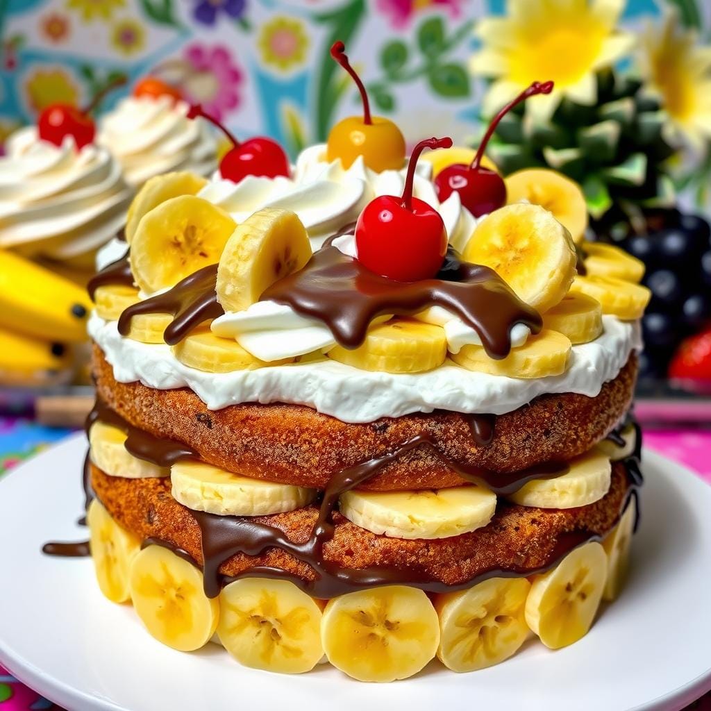 banana split cake