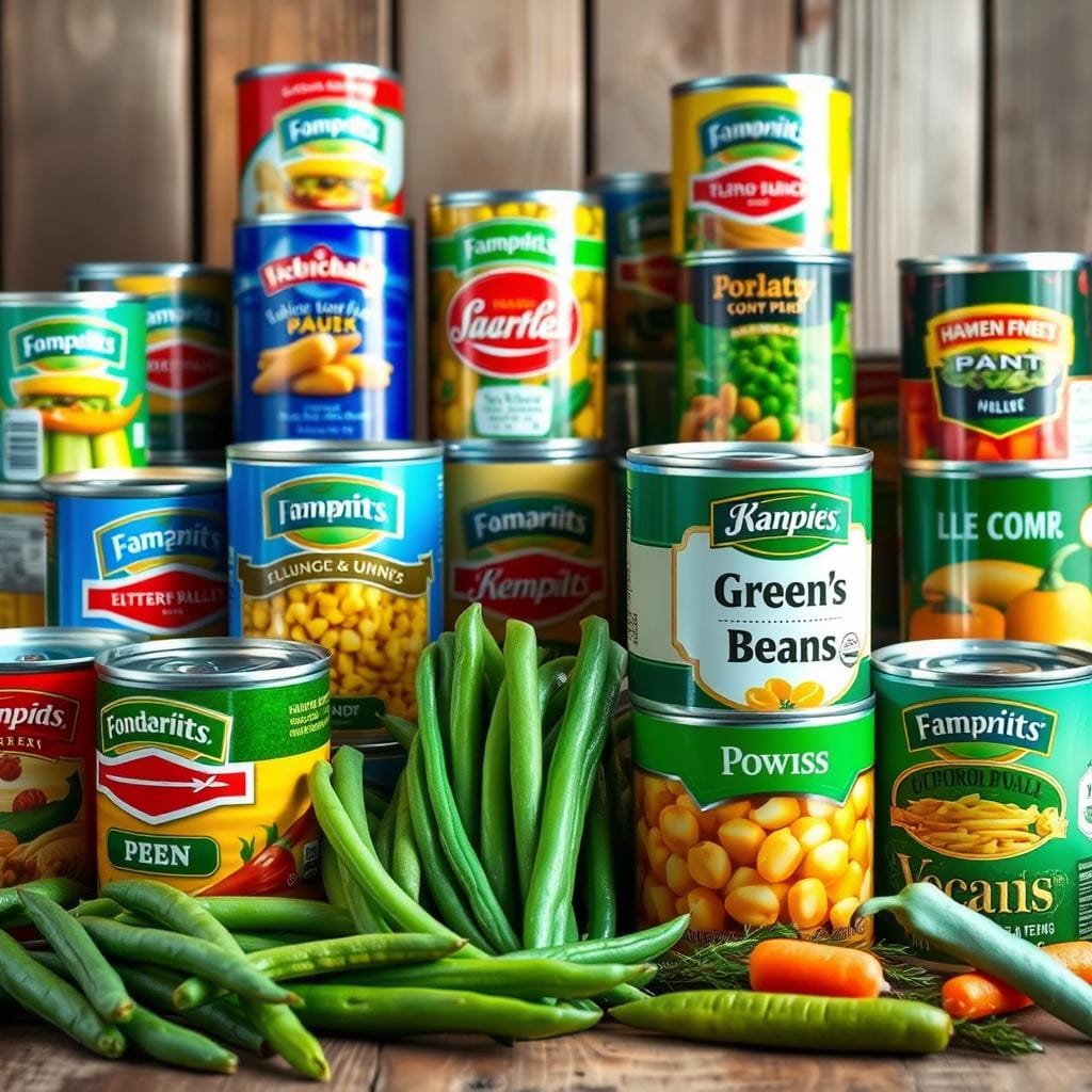 canned vegetables