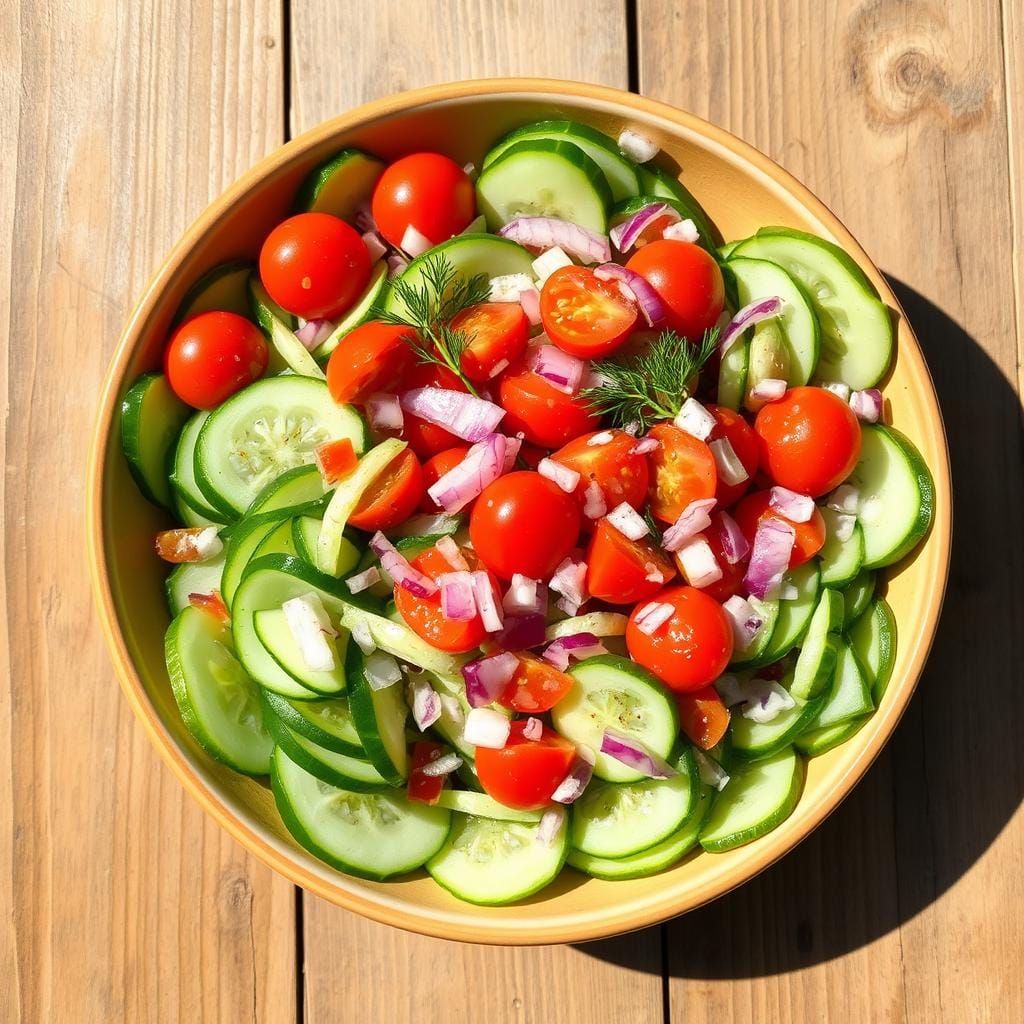 fresh cucumber salad