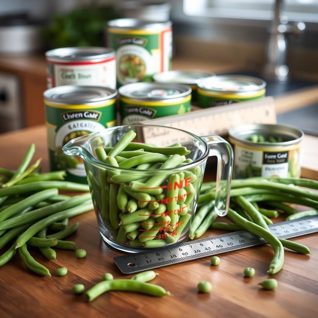 green bean measurement conversion