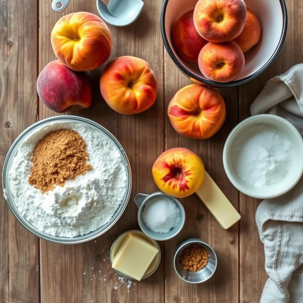 peach cobbler ingredients