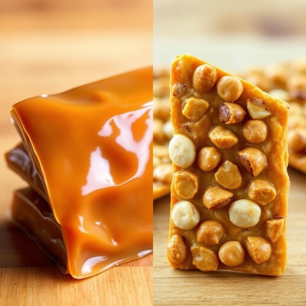 toffee and peanut brittle
