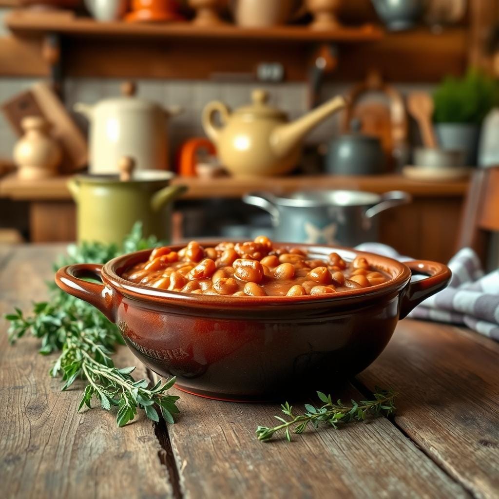 comfort food homemade baked beans