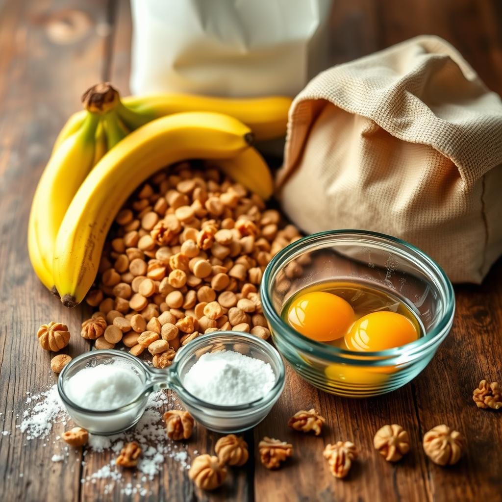 ingredients for banana bread