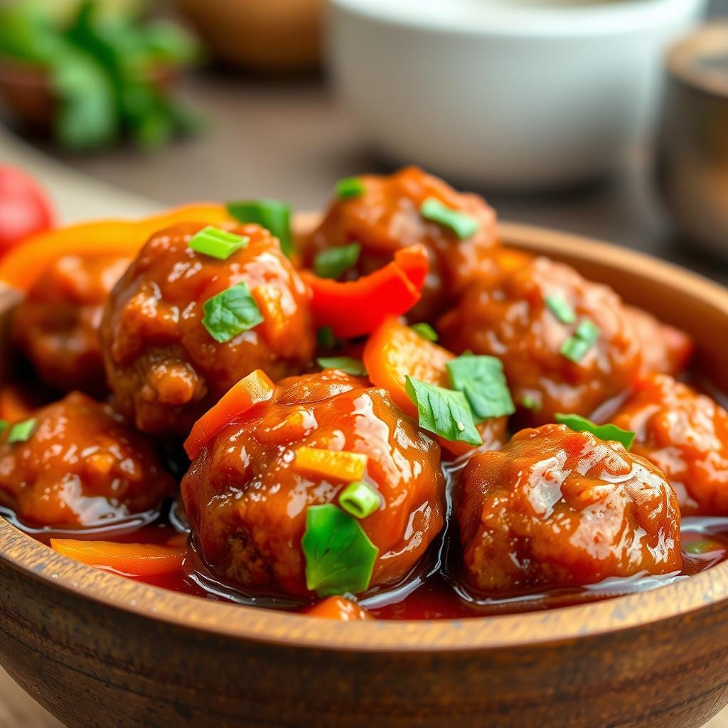 sweet and sour meatballs