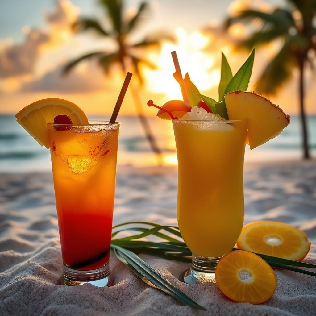 tropical cocktails