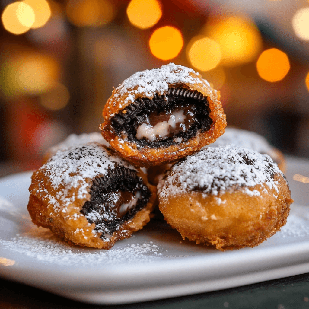 Indulge in the ultimate carnival delight with this irresistible recipe for crispy, gooey deep fried Oreos! Perfect for a sweet, fried snack.