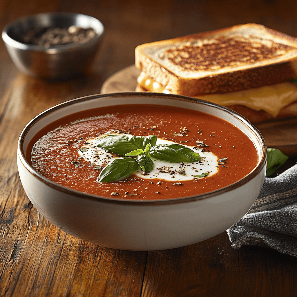 Savor the simplicity of homemade comfort with this classic tomato soup recipe. It's the perfect blend of warmth and flavor for any day.