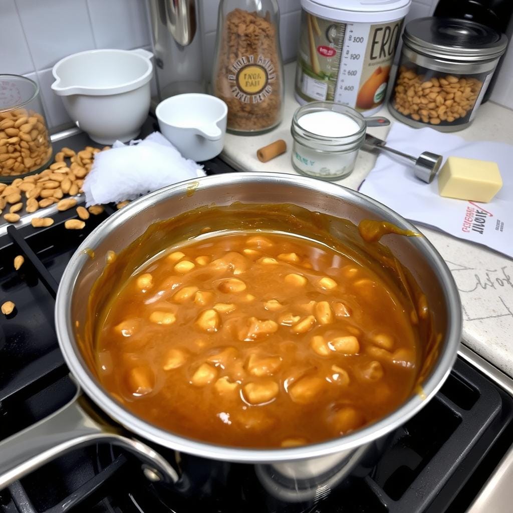 why is my peanut brittle not getting hard